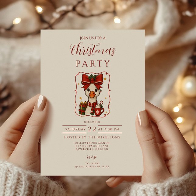 Silly Goose Christmas Invitation (Creator Uploaded)