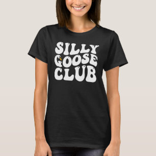 Silly Goose Club Silly groovy Meme Smile Face Tren T-Shirt