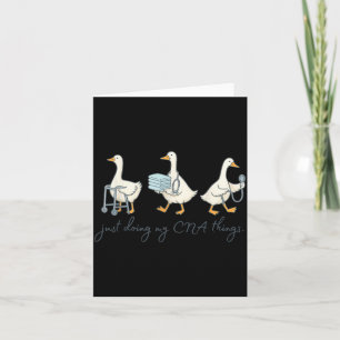 Silly Goose CNA Graduation Cute Certified Nursing Card