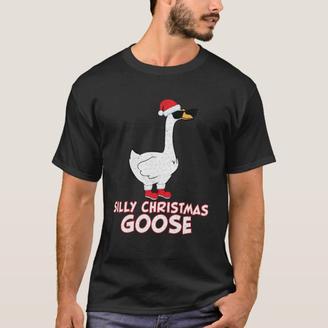 Silly Goose Cool Christmas T-Shirt (Front)