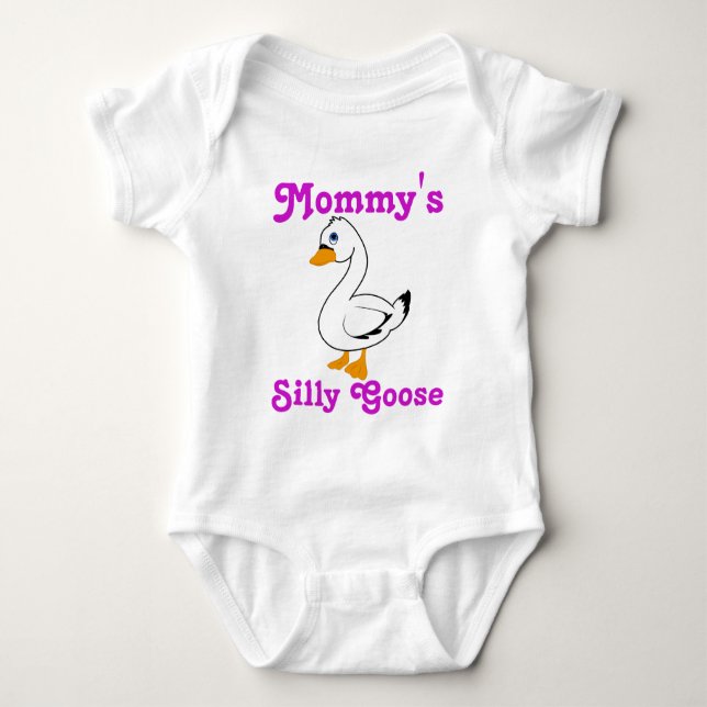Silly Goose Custom Kids Shirt - Pink Text (Front)