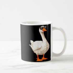 Silly Goose Duck wearing Sunglasses Funny Graphic Coffee Mug