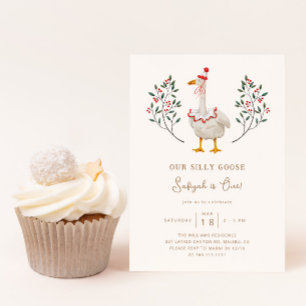 Silly Goose First Birthday Party Invitation