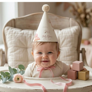 Silly Goose Flower Garden Mushroom 1st Birthday Party Hat