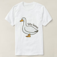 Silly Goose Funny Cartoon Goose