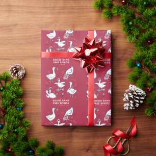 Silly Goose Gang Funny Goose Shirt Wrapping Paper