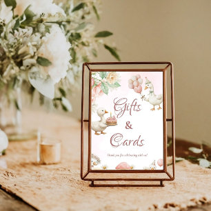 Silly Goose Garden Mushroom gift and card sign