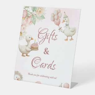 Silly Goose Garden Mushroom gift and card sign