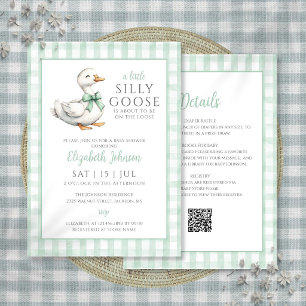 Silly Goose Gender Neutral Baby Shower All In One Invitation