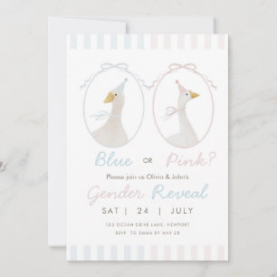Silly Goose Gender Reveal Invitation