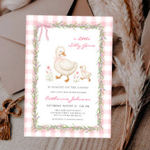 Silly Goose Gingham Greenery Garlands Baby Shower