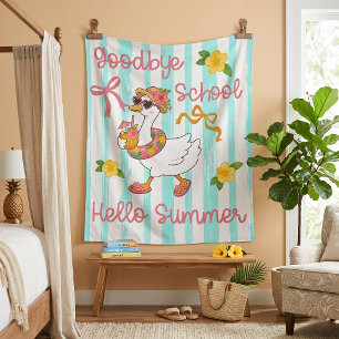 Silly Goose Hello Summer Party Stripes Tapestry