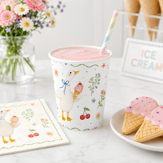 Silly Goose Ice Cream Social Baby Shower Cups
