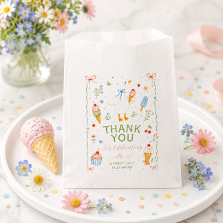 Silly Goose Ice Cream Social Baby Shower Favour Ba Bag