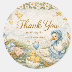 silly goose is on the way  classic round sticker