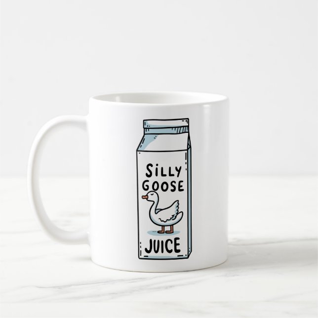 Silly goose juice coffee mug (Left)