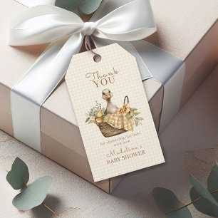 Silly Goose Lemon Baby Shower Thank You Gift Tags