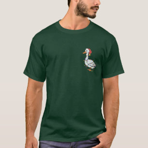 Silly Goose Light Christmas Funny Duck Xmas Lights T-Shirt