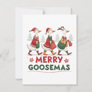 Silly Goose Merry Goosemas Holiday Card