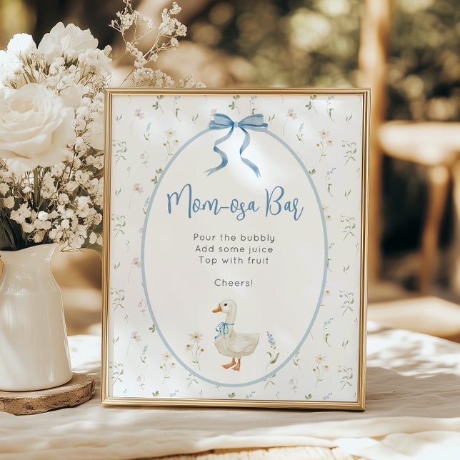 Silly Goose Momosa Bar Sign, Baby Shower Poster (Creator Uploaded)