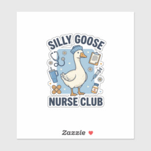 Silly Goose Nurse Club Funny Nurse Vector Design_1