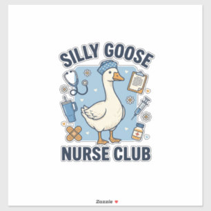 Silly Goose Nurse Club Funny Nurse Vector Design_1
