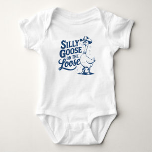 SILLY GOOSE ON THE LOOSE BABY BODYSUIT
