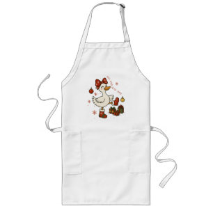 Silly Goose On The Loose Christmas Long Apron