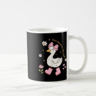 Silly Goose On The Loose Coquette Bow Pink Girl Ki Coffee Mug