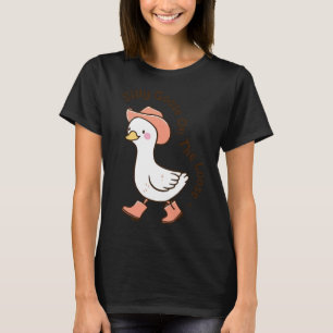Silly Goose On The Loose Funny Cowboy Farmer Farmi T-Shirt