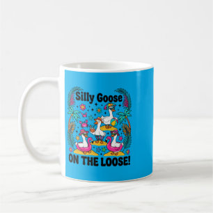 Silly Goose On The Loose Funny Summer Vacation Coffee Mug