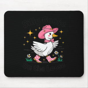 Silly Goose On The Loose - Goose - Funny Gosling P Mouse Pad