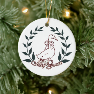 Silly goose ornament