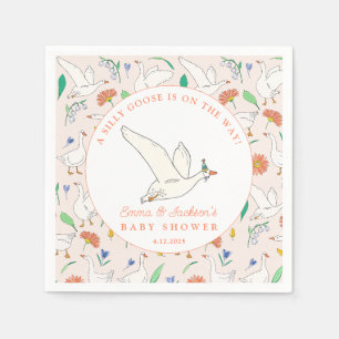 Silly Goose Party Baby Shower Napkin