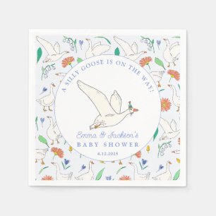 Silly Goose Party Baby Shower Napkin
