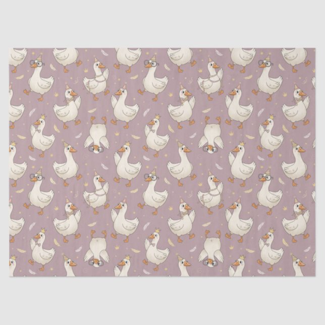 Silly Goose Party – Quirky Birthday Design Tissue Paper (Front)