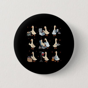 Silly Goose Phlebotomist Nurse Phlebotomy Squad 6 Cm Round Badge