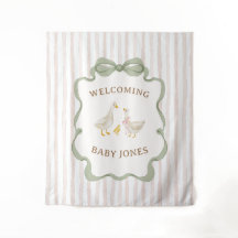Silly Goose Pink Baby Shower Banner