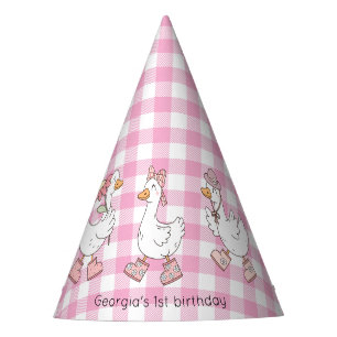Silly Goose Pink Birthday Party Hat