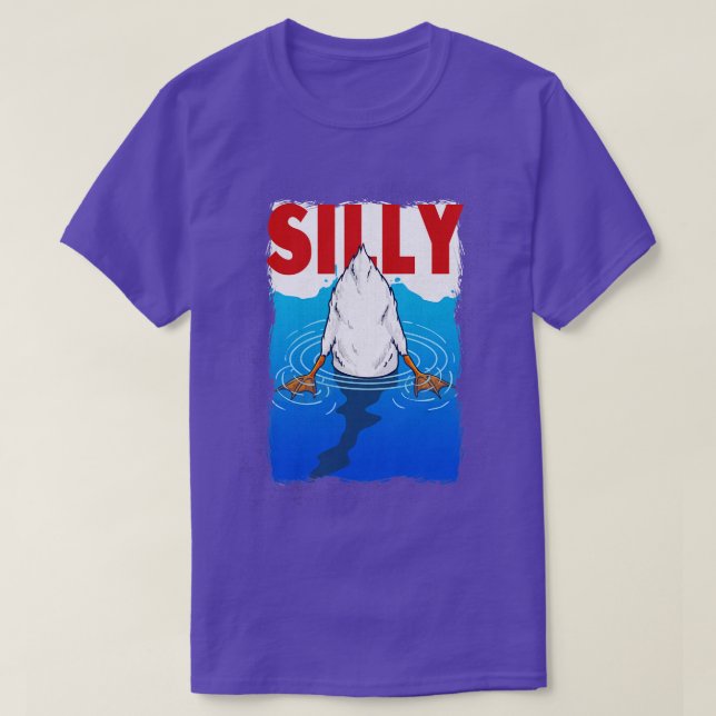 Silly Goose Pun Meme Men Women Kids Funny Goose T-Shirt (Design Front)