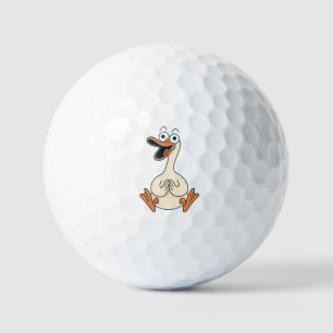 Silly Goose, Quirky, Funny Cartoon Goose Golf Balls