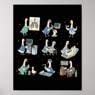 Silly goose respiratory therapist pulmonary funny poster