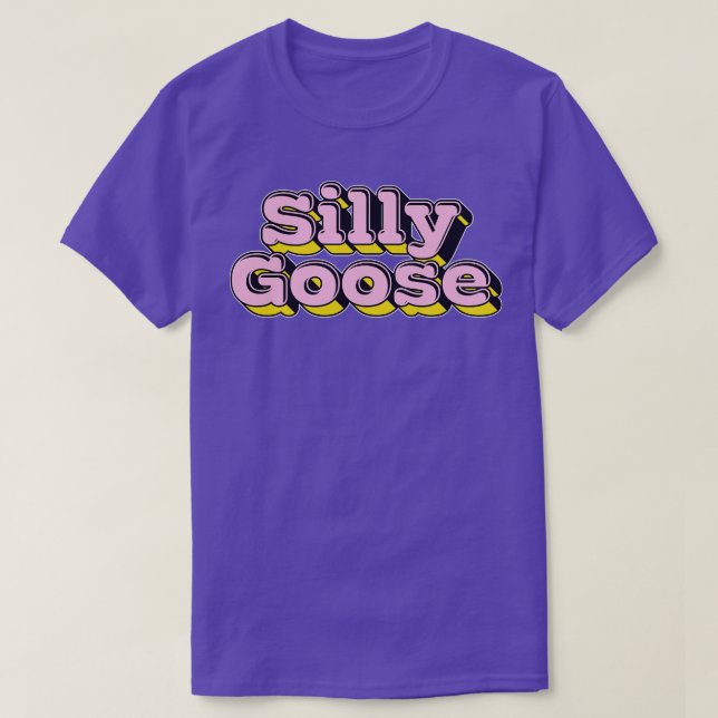 Silly Goose Retro Meme Lover Design T-Shirt (Design Front)