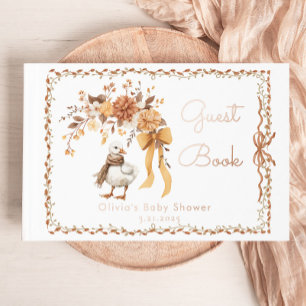 Silly Goose Rustic Fall Baby Shower Guest Book