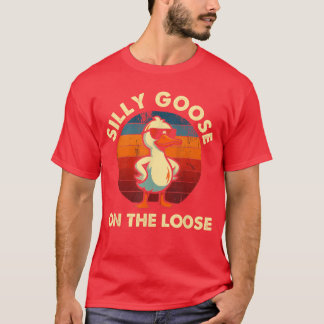 Silly Goose Shirt Graphic Tees Men Funny Shirts fo