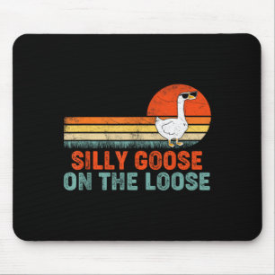 Silly Goose Shirt Graphic Tees Men Funny Shirts Mouse Pad