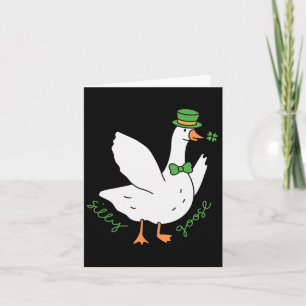 Silly Goose St Patrick's Day Leprechaun Hat Irish  Card
