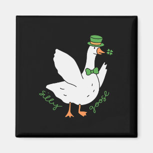 Silly Goose St Patrick's Day Leprechaun Hat Irish  Magnet