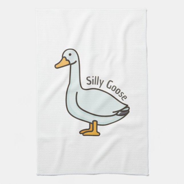 Silly goose tea towel (Vertical)