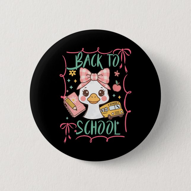 Silly-goose Teacher  6 Cm Round Badge (Front)